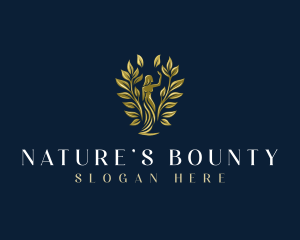 Tree Nature Woman logo design