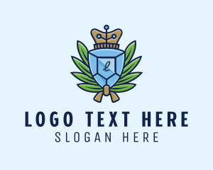 Lettermark - Diamond Wreath Jewelry Accessory logo design