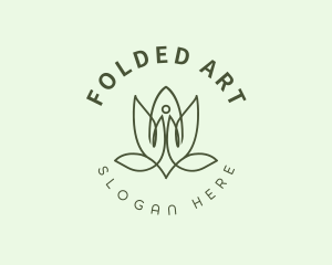 Holistic Meditation Lotus Flower Logo