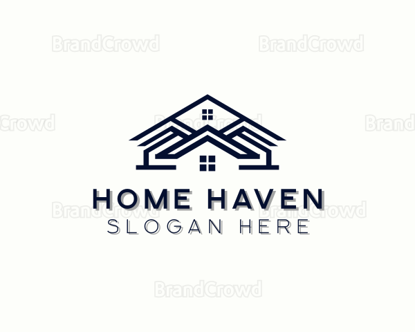 House Roofing Renovation Logo