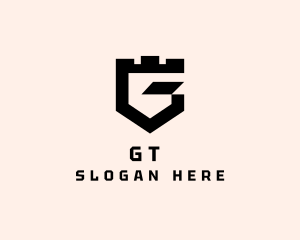 Fort Shield Letter G logo design