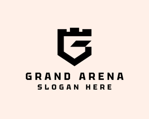 Fort Shield Letter G logo design