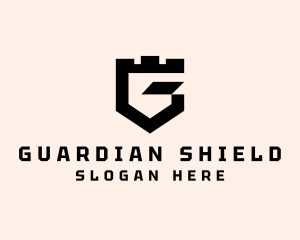 Fort Shield Letter G logo design