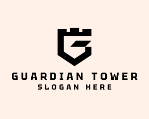 Fort Shield Letter G logo design