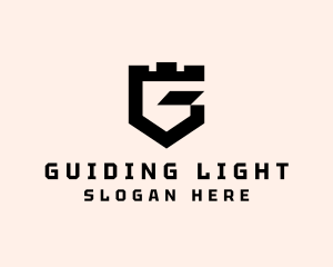 Fort Shield Letter G logo design