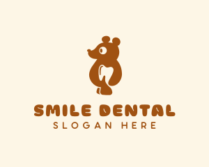 Teddy Bear Tooth Dentist logo design