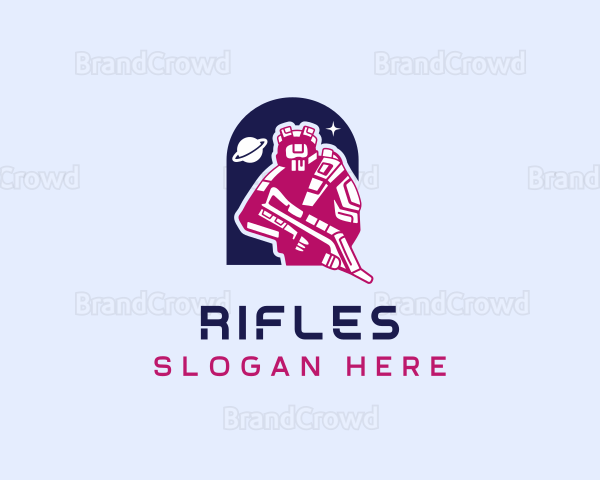 Space Robot Shooter Logo