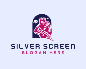 Space Robot Shooter Logo