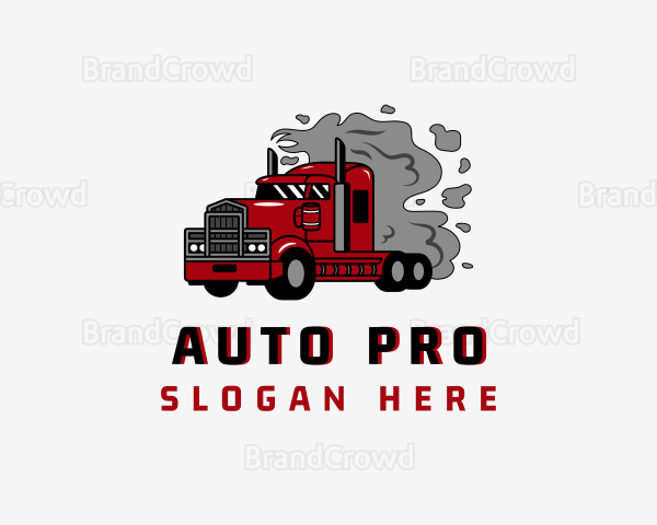 Smoke Logistics Truck Logo