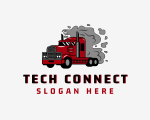 Smoke Logistics Truck Logo