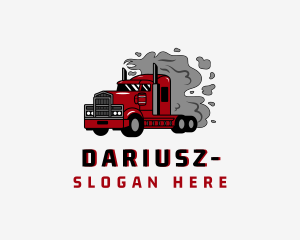 Smoke Logistics Truck Logo