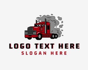 Smoke Logistics Truck Logo