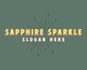 Fireworks Starburst Sparkle logo design
