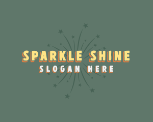 Fireworks Starburst Sparkle logo design