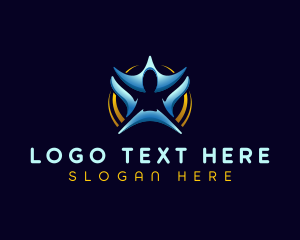 Leadership - Human Agency Support logo design