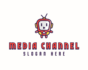 Channel - Robot Cyborg Media logo design