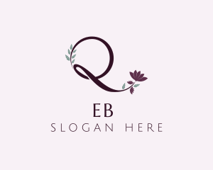 Lux - Elegant Flower Letter Q logo design