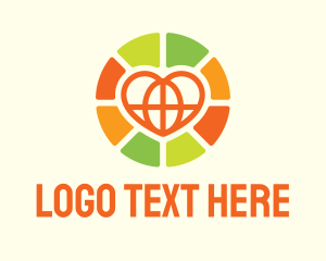 Diversity - Community Global Heart logo design