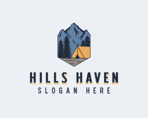 Mountain Outdoor Camp logo design