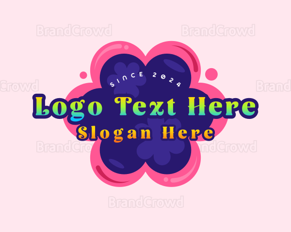 Cute Girly Flower Logo