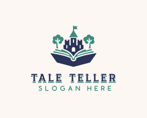 Storytelling - Tree Book Castle logo design