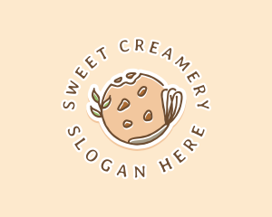 Floral Cookie Whisk logo design