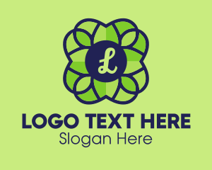 Ecological - Green Flower Lettermark logo design