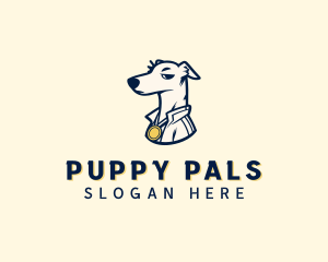 Puppy Dog Medal logo design