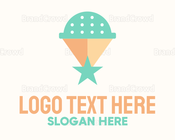 Pistachio Ice Cream Star Logo