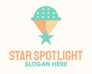 Pistachio Ice Cream Star logo design