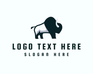 Cattle - Bison Horn Adventure logo design