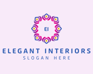 Floral Ornament Home Decoration  logo design