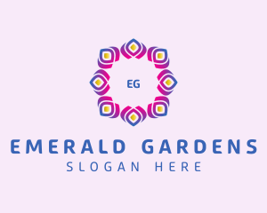 Floral Ornament Home Decoration  logo design