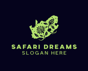 Africa - South Africa Flower logo design