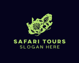 Kenya - South Africa Flower logo design