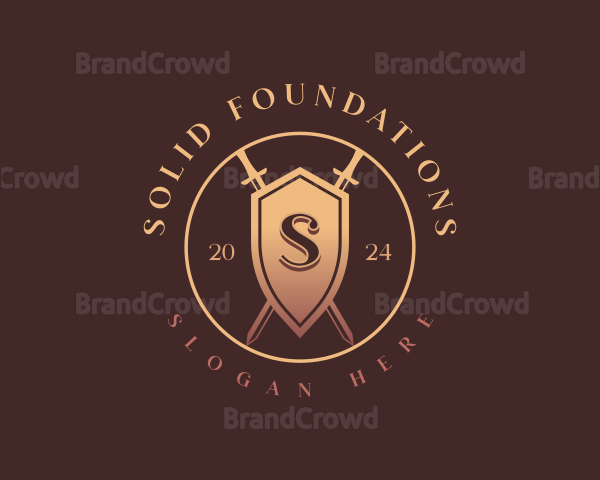 Security Shield Sword Logo