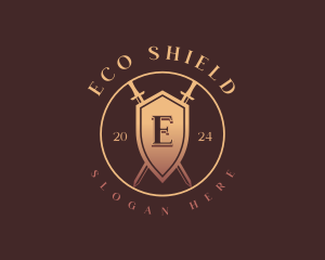 Security Shield Sword logo design