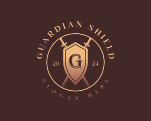 Security Shield Sword logo design