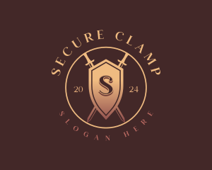 Security Shield Sword logo design