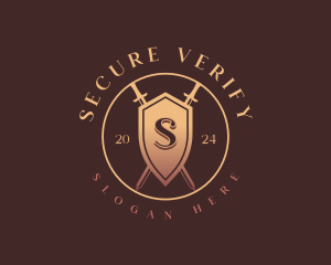 Security Shield Sword logo design