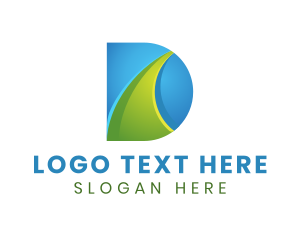 Startup - 3D Creative Letter D logo design