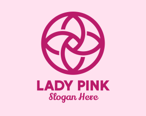 Pink Flower Spa  logo design