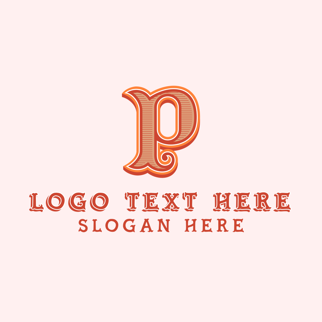 Vintage Elegant P Letter Logo Design Template Stock Vector - Illustration  of antique, boutique: 189319027