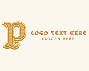 Vintage Elegant P Letter Logo Design Template Stock Vector - Illustration  of antique, boutique: 189319027