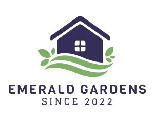 House Garden Landscaping logo design