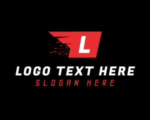 Online Shopping - Fast Wings Logistics logo design