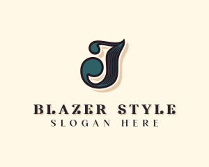 Hairdresser Styling Salon Letter J logo design