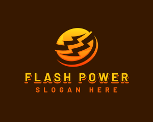 Electrical Power Lightning  logo design