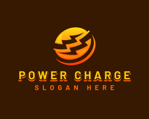 Electrical Power Lightning  logo design