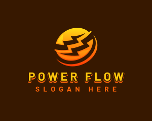 Electrical Power Lightning  logo design